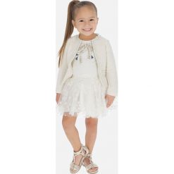 Mayoral - Spódnica dziecięca 92-134 cm. Pomarańczowe spódniczki dziewczęce Mayoral, w kwiaty, z bawełny, mini, rozkloszowane. Za 110,90 zł.