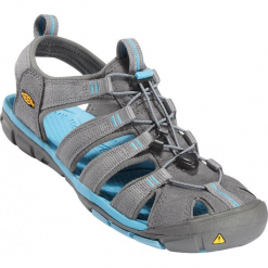 Keen Sandały Damskie Clearwater Cnx W Gargoyle/Norse Blue Us 7 (37,5 Eu). Niebieskie sandały damskie Keen, bez wzorów, sportowe, na wysokim obcasie, bez zapięcia, żeglarskie. Za 303,00 zł.
