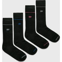 CR7 Cristiano Ronaldo - Skarpety (4 pack). Czarne skarpetki męskie CR7 Cristiano Ronaldo, bez wzorów, z elastanu. W wyprzedaży za 59,90 zł.