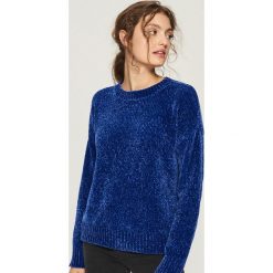 Szenilowy sweter - Niebieski. Niebieskie bez kategorii marki Sinsay, s. Za 59,99 zł.