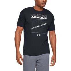 Under Armour Makes You Better Koszulka Czarny. Czarne podkoszulki męskie Under Armour, s, z nadrukiem, z bawełny, z krótkim rękawem. Za 119,95 zł.