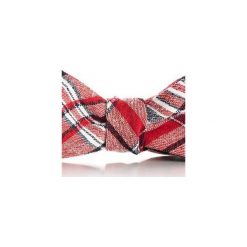 Mucha wiązana SORIA. Czerwone muchy męskie HisOutfit, z materiału, wizytowe. Za 89,00 zł.