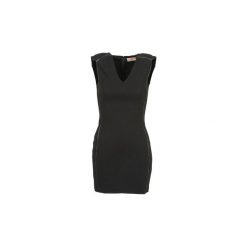 Sukienki krótkie Moony Mood DENETTE. Czarne sukienki damskie marki Moony Mood, m, bez wzorów, bez kołnierzyka, z krótkim rękawem, krótkie, mini. Za 64,50 zł.