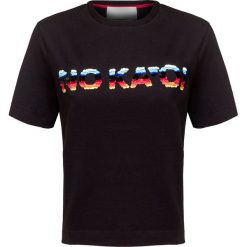 T-shirt No Ka'Oi GALAXY. Czarne bluzki damskie No Ka Oi, z aplikacjami, z okrągłym kołnierzem. Za 610,00 zł.