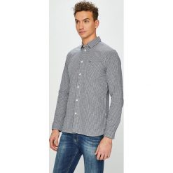 Tommy Jeans - Koszula. Niebieskie koszule męskie marki Tommy Jeans, s, w kratkę, z bawełny, klasyczne, z klasycznym kołnierzykiem, z długim rękawem. Za 299,90 zł.
