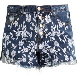 Bermudy damskie: Glamorous Curve FLORAL Szorty jeansowe blue denim