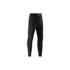 Legginsy termoaktywne Keepdry 100 czarne. Czarne getry męskie termoaktywne KIPSTA, xl, bez wzorów, z elastanu, do piłki nożnej. Za 39,99 zł.