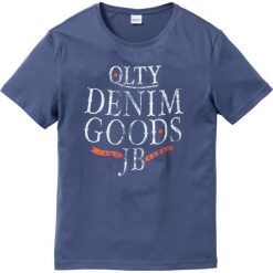 T-shirt Regular Fit bonprix indy. Niebieskie koszulki męskie bonprix, s, z nadrukiem, bez kołnierzyka, bez rękawów. Za 16,99 zł.