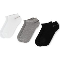 Zestaw 3 par niskich skarpet unisex Reebok - Act Core Inside Sock DU2996 White/Black/Mgreyh. Szare skarpetki damskie Reebok, bez wzorów, z elastanu. Za 19,95 zł.