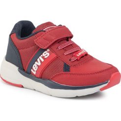 Sneakersy LEVI'S - VORE0012S Red 0047. Czerwone trampki chłopięce Levi's®, bez wzorów, ze skóry ekologicznej, na rzepy. Za 189,00 zł.