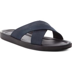 Klapki KAZAR - Harry 29443-03-N9 Navy. Niebieskie klapki męskie Kazar, w paski, ze skóry. W wyprzedaży za 229,00 zł.