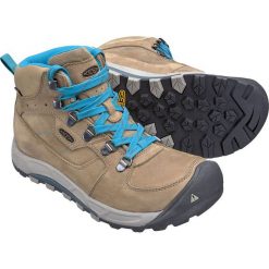 Buty trekkingowe damskie: Keen Buty trekkingowe WESTWARD MID LEATHER WP kolor brązowo-niebieski r. 40 (WESTWRDMWLT-WN-SHVB)