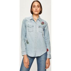 Levi's - Koszula. Niebieskie bluzki damskie Levi's®, s, z haftami, z elastanu, klasyczne, z klasycznym kołnierzykiem, z długim rękawem. W wyprzedaży za 319,90 zł.
