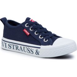 Trampki LEVI'S - VORI0020T Navy 0040. Niebieskie trampki chłopięce bez wzorów, z gumy, na sznurówki. W wyprzedaży za 139,00 zł.