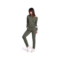 B107 Spodnie joggery. Szare spodnie damskie BE, xxl, bez wzorów, z dzianiny, na fitness i siłownię. Za 135,00 zł.