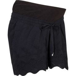 Szorty ciążowe z koronką bonprix czarny. Czarne spodnie damskie bonprix, w paski, z bawełny. Za 124,99 zł.