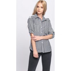Czarna Koszula Sitter. Czarne koszule damskie marki Born2be, s, z wykładanym kołnierzem. Za 69,99 zł.