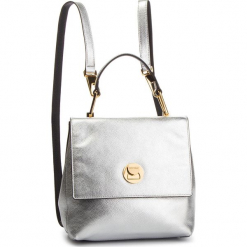 Plecak COCCINELLE - DD0 Liya E1 DD0 54 10 01 Silver/Noir 660. Szare plecaki damskie Coccinelle, ze skóry. Za 1499,90 zł.