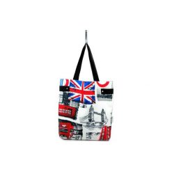 Duża torba Maniac London. Szare torebki klasyczne damskie marki Militu, bez wzorów, z bawełny, duże, bez dodatków. Za 129,00 zł.
