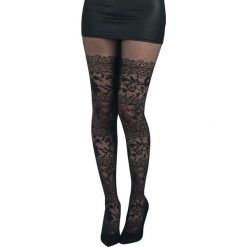 Pończochy i rajstopy: Pamela Mann Lace Rajstopy czarny