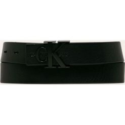 Calvin Klein Jeans - Pasek skórzany. Czarne paski damskie Calvin Klein Jeans, w paski, z jeansu. Za 249,90 zł.