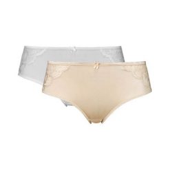 Cellbes Figi 2 Pack beżowy biały female beżowy/biały 50/52. Brązowe majtki damskie Cellbes, w koronkowe wzory, z bawełny. Za 119,00 zł.