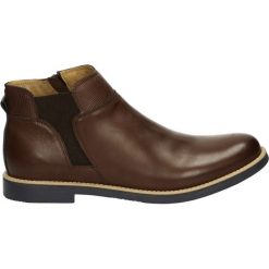 Botki męskie - 6447-2-1 TDM. Brązowe botki męskie Venezia, ze skóry. Za 249,00 zł.