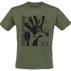 System Of A Down Intoxicated T-Shirt oliwkowy. Zielone t-shirty męskie System Of A Down, l, bez wzorów, bez kołnierzyka. Za 74,90 zł.