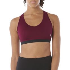 Asics Low Support Bra 2032A296-600. Czerwone biustonosze sportowe damskie Asics, s, bez wzorów, z elastanu. W wyprzedaży za 79,99 zł.