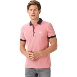 BOSS Paule 4 Polo Koszulka Czerwony Beżowy. Czerwone podkoszulki męskie Boss, l, bez wzorów, z bawełny, bez rękawów. Za 440,95 zł.