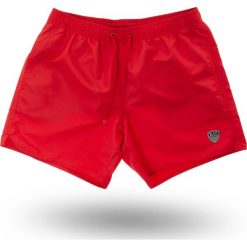 KĄPIELÓWKI EA7 Emporio Armani. Czerwone kąpielówki męskie m, z aplikacjami, z materiału. Za 319,00 zł.