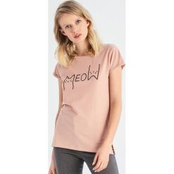 T-shirt Meow - Różowy. Różowe t-shirty damskie Sinsay, xl, bez wzorów, bez kołnierzyka. Za 14,99 zł.