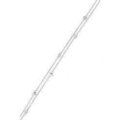 Złota bransoletka z diamentami. Szare bransoletki damskie Diamond & Co, z materiału, z diamentem, złote. W wyprzedaży za 659,95 zł.