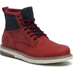 Trapery BIG STAR - EE274006 Burgundy. Czerwone trapery damskie BIG STAR, ze skóry, retro, bez obcasa, bez zapięcia. W wyprzedaży za 269,00 zł.