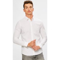 Calvin Klein Jeans - Koszula. Czarne koszule męskie Calvin Klein Jeans, m, bez wzorów, z elastanu, eleganckie, z klasycznym kołnierzykiem, z długim rękawem. W wyprzedaży za 179,90 zł.