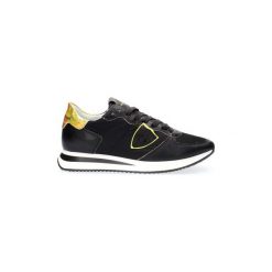 Buty Philippe Model TZLD WF03 TROPEZ X. Czarne trampki i tenisówki damskie Philippe Model, bez wzorów, bez zapięcia. Za 800,30 zł.