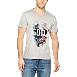 T-shirty męskie z nadrukiem: T-shirt w kolorze szarym