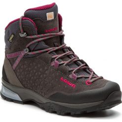 Trekkingi LOWA - Sassa Gtx Mid Ws GORE-TEX 220711 Anthracite/Fuchsia 9719. Szare trapery damskie Lowa, z zamszu, bez obcasa, bez zapięcia. W wyprzedaży za 539,00 zł.