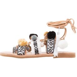 Klapki damskie: MABU By Maria Bk FREYA Japonki black/white/beige