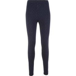 Legginsy z wygodnym paskiem bonprix ciemnoniebiesko-biały w kropki. Niebieskie legginsy marki bonprix, w kropki. Za 37,99 zł.