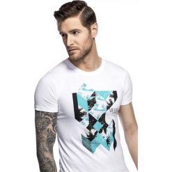 T-shirt CLAUDIO TSBS000060. Białe t-shirty męskie na lato, m, z nadrukiem, z bawełny. Za 79,00 zł.