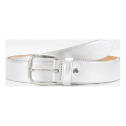 Paski damskie: Vanzetti Pasek silber metallic