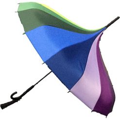 Parasole: Parasol „Plain Pagoda Rainbow” z kolorowym wzorem