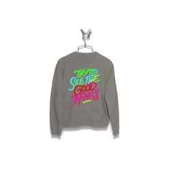 Bluza Try to see the good things Męska. Szare bluzy męskie Failfake, m. Za 160,00 zł.