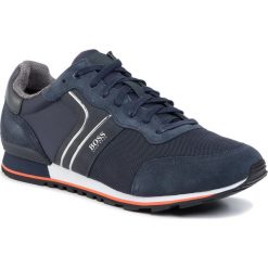 Sneakersy BOSS - Parkour 50408084 10214574 01 Dark Blue 408. Niebieskie sneakersy męskie Boss, bez zapięcia. W wyprzedaży za 509,00 zł.
