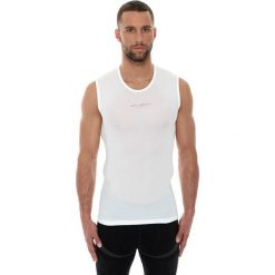 Brubeck Koszulka męska base layer bez rękawów biała r. S (SL10100). Białe t-shirty męskie Brubeck, s, bez rękawów. Za 49,00 zł.