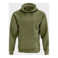 Męska bluza z kapturem melanżowa (gładka, zielona). Zielone bluzy męskie MegaKoszulki, m, bez wzorów, z kapturem, bez rękawów, z kapturem. Za 54,90 zł.