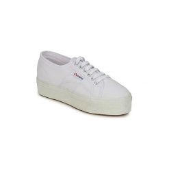Buty Superga 2790 LINEA UP AND. Białe trampki i tenisówki damskie Superga, bez wzorów, bez zapięcia. Za 332,10 zł.
