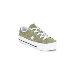 Buty Dziecko Converse ONE STAR OX. Białe trampki dziewczęce Converse, bez wzorów, retro, bez zapięcia. Za 174,30 zł.
