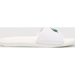 Lacoste - Klapki. Białe kapcie męskie marki Lacoste, z materiału. Za 179,90 zł.